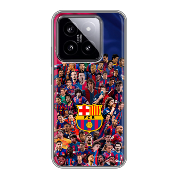 Силиконовый чехол на Xiaomi 14 с принтом Барселона Barcelona