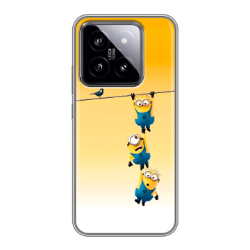 Силиконовый чехол на Xiaomi 14 с принтом Миньоны Силиконовый чехол на Xiaomi 14 с принтом Миньоны