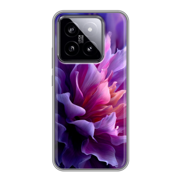 Силиконовый чехол на Xiaomi 14 с принтом женский цветы Силиконовый чехол на Xiaomi 14 с принтом женский цветы