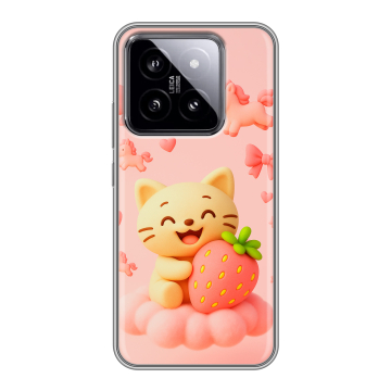 Силиконовый чехол на Xiaomi 14 с принтом для девочек Силиконовый чехол на Xiaomi 14 с принтом для девочек