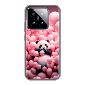 Силиконовый чехол на Xiaomi 14 с принтом Панда