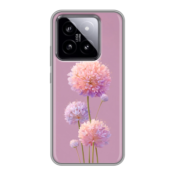 Силиконовый чехол на Xiaomi 14 с принтом Цветы Силиконовый чехол на Xiaomi 14 с принтом Цветы