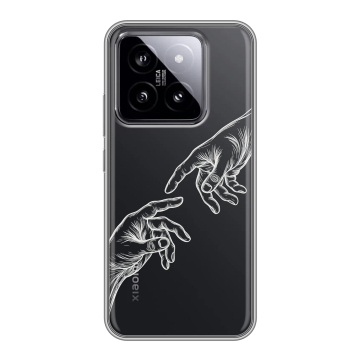 Силиконовый чехол на Xiaomi 14 с принтом Сотворение мира Силиконовый чехол на Xiaomi 14 с принтом Сотворение мира
