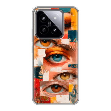 Силиконовый чехол на Xiaomi 14 с принтом Модный принт Силиконовый чехол на Xiaomi 14 с принтом Модный принт