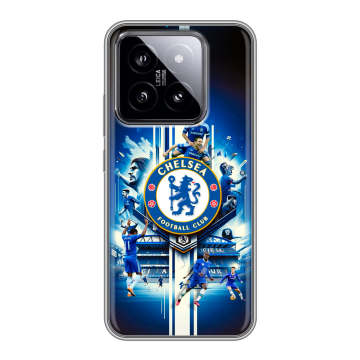 Силиконовый чехол на Xiaomi 14 с принтом Chelsea Челси
