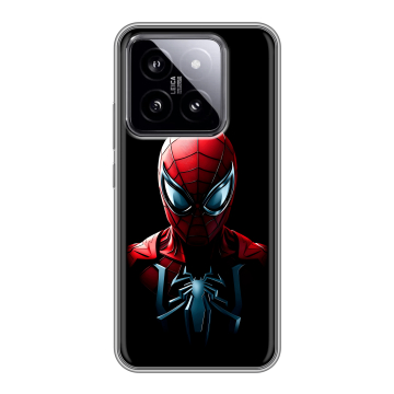Силиконовый чехол на Xiaomi 14 с принтом Spiderman Человек паук