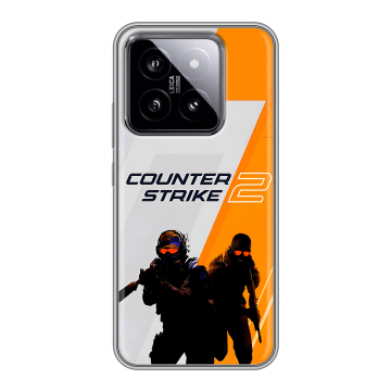 Силиконовый чехол на Xiaomi 14 с принтом Counter Strike Силиконовый чехол на Xiaomi 14 с принтом Counter Strike