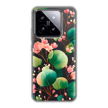 Силиконовый чехол на Xiaomi 14 с принтом женский