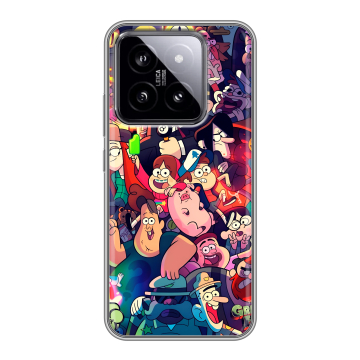 Силиконовый чехол на Xiaomi 14 с принтом Gravity Falls Гравити Фолз Силиконовый чехол на Xiaomi 14 с принтом Gravity Falls Гравити Фолз