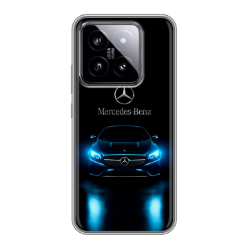 Силиконовый чехол на Xiaomi 14 с принтом Mercedes Мерседес