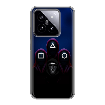 Силиконовый чехол на Xiaomi 14 с принтом Игра Кальмара Силиконовый чехол на Xiaomi 14 с принтом Игра Кальмара