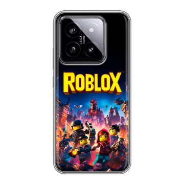 Силиконовый чехол на Xiaomi 14 с принтом Roblox Роблокс Силиконовый чехол на Xiaomi 14 с принтом Roblox Роблокс