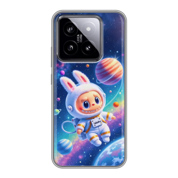Силиконовый чехол на Xiaomi 14 с принтом Labubu Лабубу Силиконовый чехол на Xiaomi 14 с принтом Labubu Лабубу
