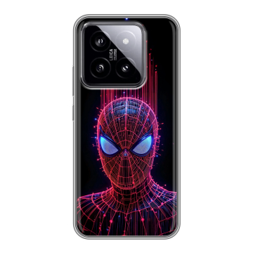 Силиконовый чехол на Xiaomi 14 с принтом Spiderman Человек паук Силиконовый чехол на Xiaomi 14 с принтом Spiderman Человек паук