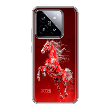 Силиконовый чехол на Xiaomi 14 с принтом Новый год Силиконовый чехол на Xiaomi 14 с принтом Новый год