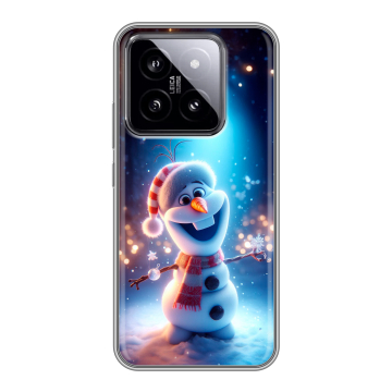 Силиконовый чехол на Xiaomi 14 с принтом Новый год Силиконовый чехол на Xiaomi 14 с принтом Новый год