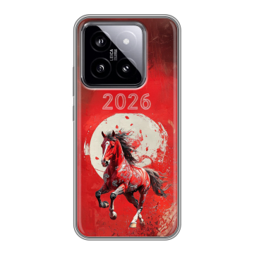 Силиконовый чехол на Xiaomi 14 с принтом Новый год Силиконовый чехол на Xiaomi 14 с принтом Новый год
