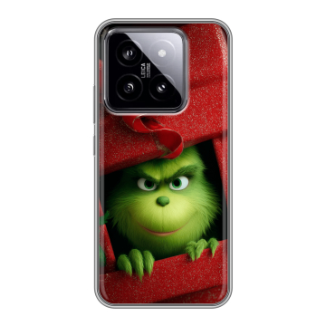 Силиконовый чехол на Xiaomi 14 с принтом Новый год Силиконовый чехол на Xiaomi 14 с принтом Новый год
