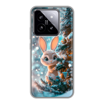Силиконовый чехол на Xiaomi 14 с принтом Новый год Силиконовый чехол на Xiaomi 14 с принтом Новый год