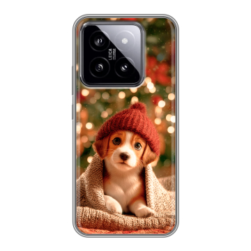 Силиконовый чехол на Xiaomi 14 с принтом Новый год Силиконовый чехол на Xiaomi 14 с принтом Новый год