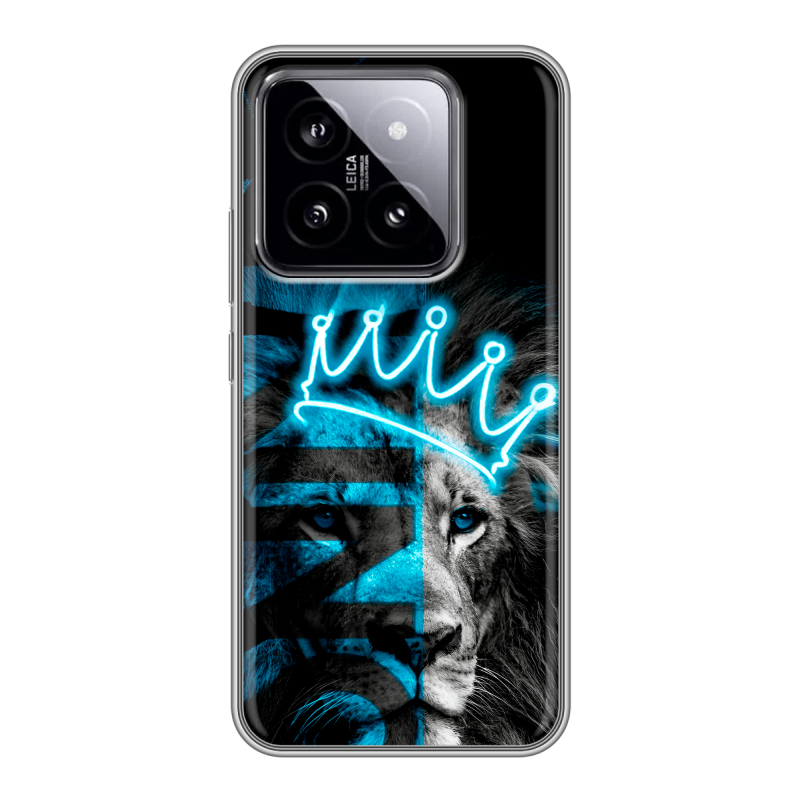 Силиконовый чехол на Xiaomi 14 с принтом Король лев Силиконовый чехол на Xiaomi 14 с принтом Король лев