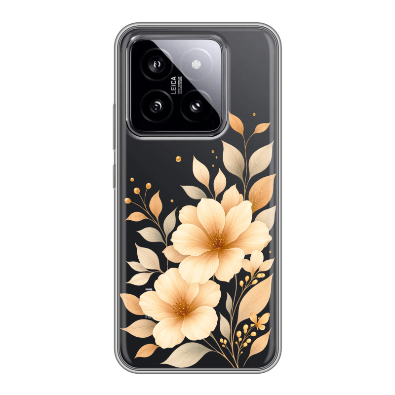 Силиконовый чехол на Xiaomi 14 с принтом для девушки Силиконовый чехол на Xiaomi 14 с принтом для девушки