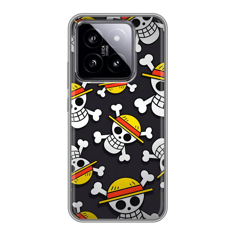 Силиконовый чехол на Xiaomi 14 с принтом One Piece Ван Пис Силиконовый чехол на Xiaomi 14 с принтом One Piece Ван Пис