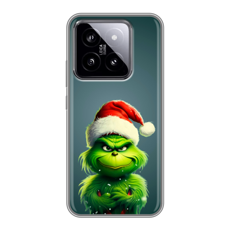 Силиконовый чехол на Xiaomi 14 с принтом Новый год Силиконовый чехол на Xiaomi 14 с принтом Новый год