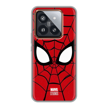 Силиконовый чехол на Xiaomi 14 Pro с принтом человек паук spiderman