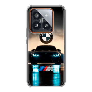 Силиконовый чехол на Xiaomi 14 Pro с принтом БМВ BMW