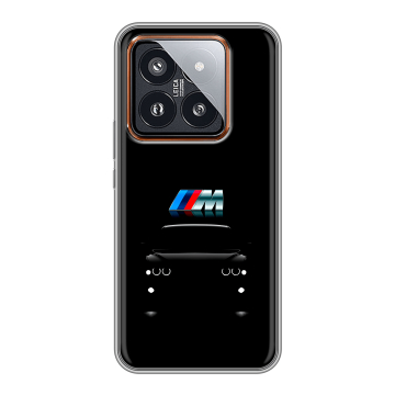 Силиконовый чехол на Xiaomi 14 Pro с принтом БМВ BMW
