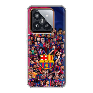Силиконовый чехол на Xiaomi 14 Pro с принтом Барселона Barcelona Силиконовый чехол на Xiaomi 14 Pro с принтом Барселона Barcelona