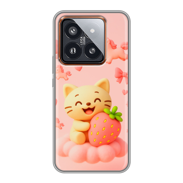 Силиконовый чехол на Xiaomi 14 Pro с принтом для девочек