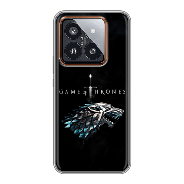 Силиконовый чехол на Xiaomi 14 Pro с принтом Игра Престолов Game Thrones