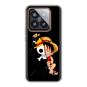 Силиконовый чехол на Xiaomi 14 Pro с принтом One Piece Ван Пис