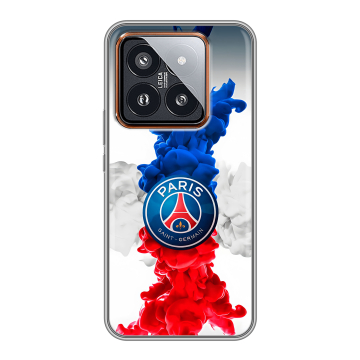 Силиконовый чехол на Xiaomi 14 Pro с принтом PSG ПСЖ
