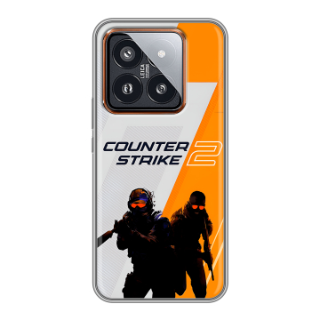 Силиконовый чехол на Xiaomi 14 Pro с принтом Counter Strike Силиконовый чехол на Xiaomi 14 Pro с принтом Counter Strike