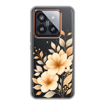 Силиконовый чехол на Xiaomi 14 Pro с принтом для девушки