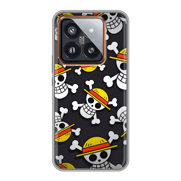 Силиконовый чехол на Xiaomi 14 Pro с принтом One Piece Ван Пис
