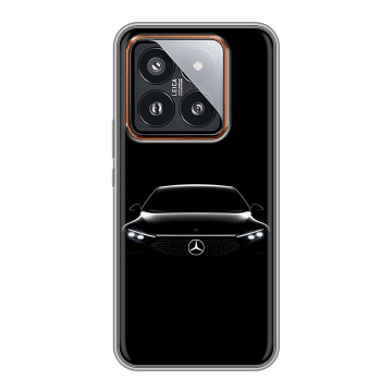 Силиконовый чехол на Xiaomi 14 Pro с принтом Mercedes Мерседес Силиконовый чехол на Xiaomi 14 Pro с принтом Mercedes Мерседес