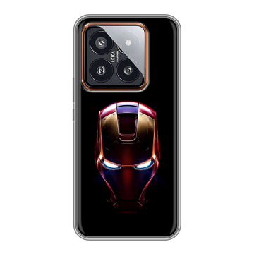 Силиконовый чехол на Xiaomi 14 Pro с принтом IronMan Железный человек Силиконовый чехол на Xiaomi 14 Pro с принтом IronMan Железный человек