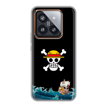 Силиконовый чехол на Xiaomi 14 Pro с принтом One Piece Ван Пис Силиконовый чехол на Xiaomi 14 Pro с принтом One Piece Ван Пис