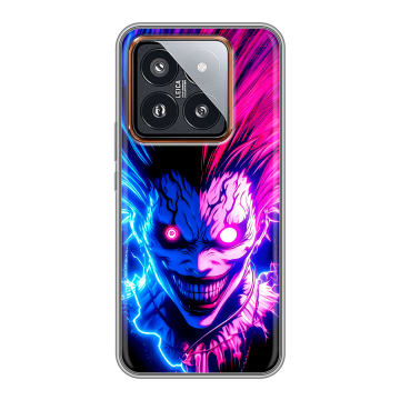 Силиконовый чехол на Xiaomi 14 Pro с принтом Death note Тетрадь смерти