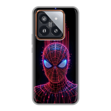 Силиконовый чехол на Xiaomi 14 Pro с принтом Spiderman Человек паук Силиконовый чехол на Xiaomi 14 Pro с принтом Spiderman Человек паук