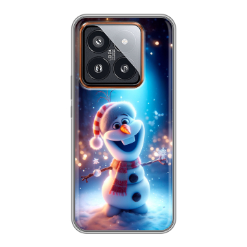 Силиконовый чехол на Xiaomi 14 Pro с принтом Новый год