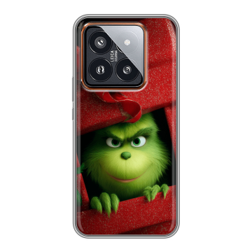 Силиконовый чехол на Xiaomi 14 Pro с принтом Новый год