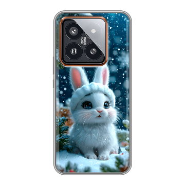 Силиконовый чехол на Xiaomi 14 Pro с принтом Новый год