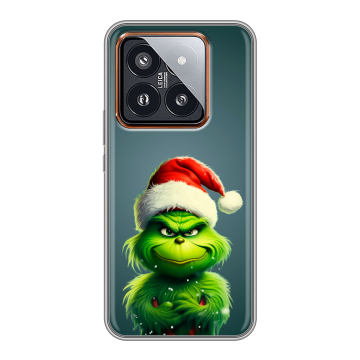 Силиконовый чехол на Xiaomi 14 Pro с принтом Новый год Силиконовый чехол на Xiaomi 14 Pro с принтом Новый год