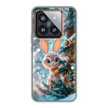 Силиконовый чехол на Xiaomi 14 Pro с принтом Новый год Силиконовый чехол на Xiaomi 14 Pro с принтом Новый год