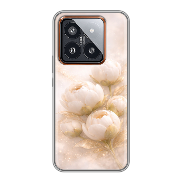 Силиконовый чехол на Xiaomi 14 Pro с принтом женский